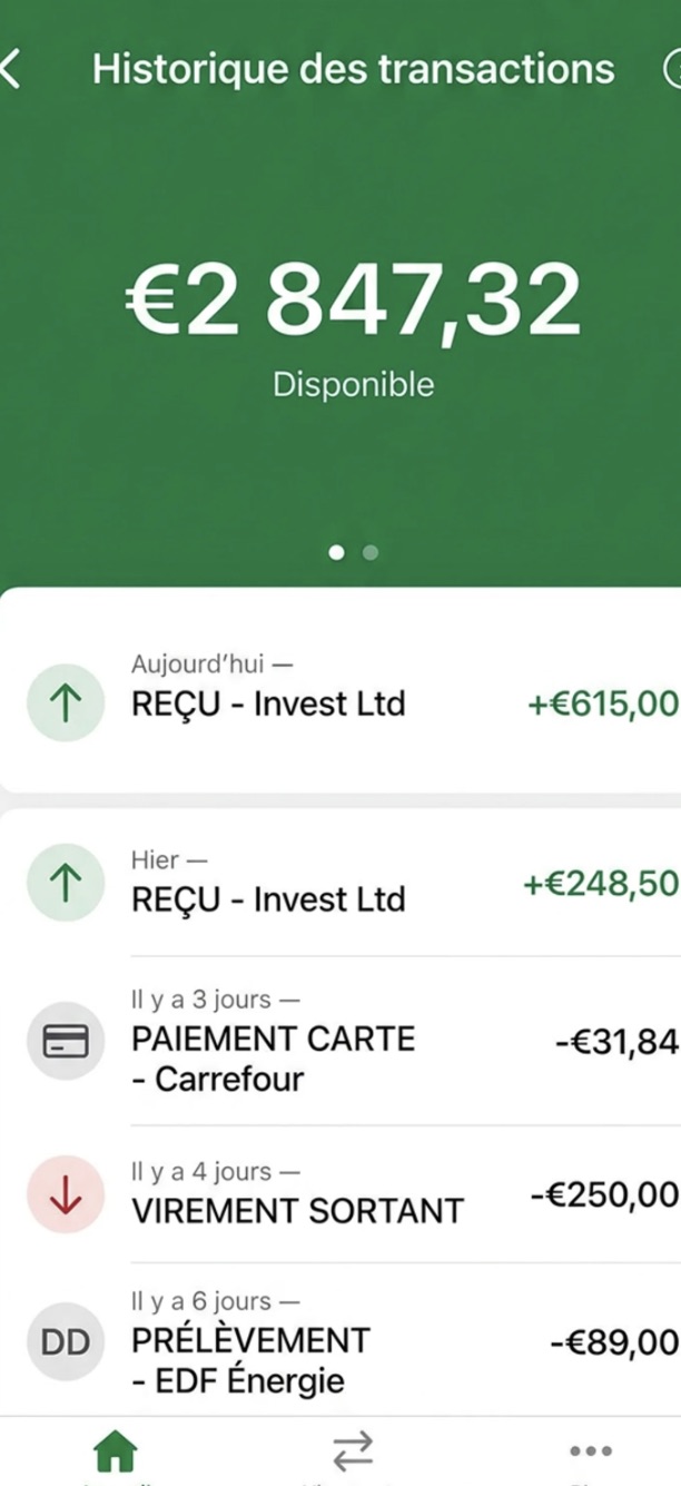 Capture BNP Paribas — historique Invest Ltd
